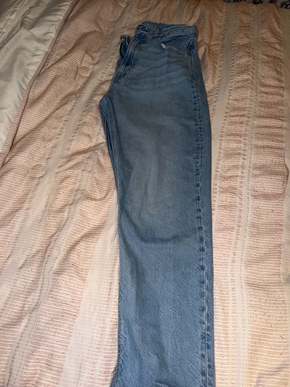 American Eagle Outfitters Light Blue Straight Leg Jeans